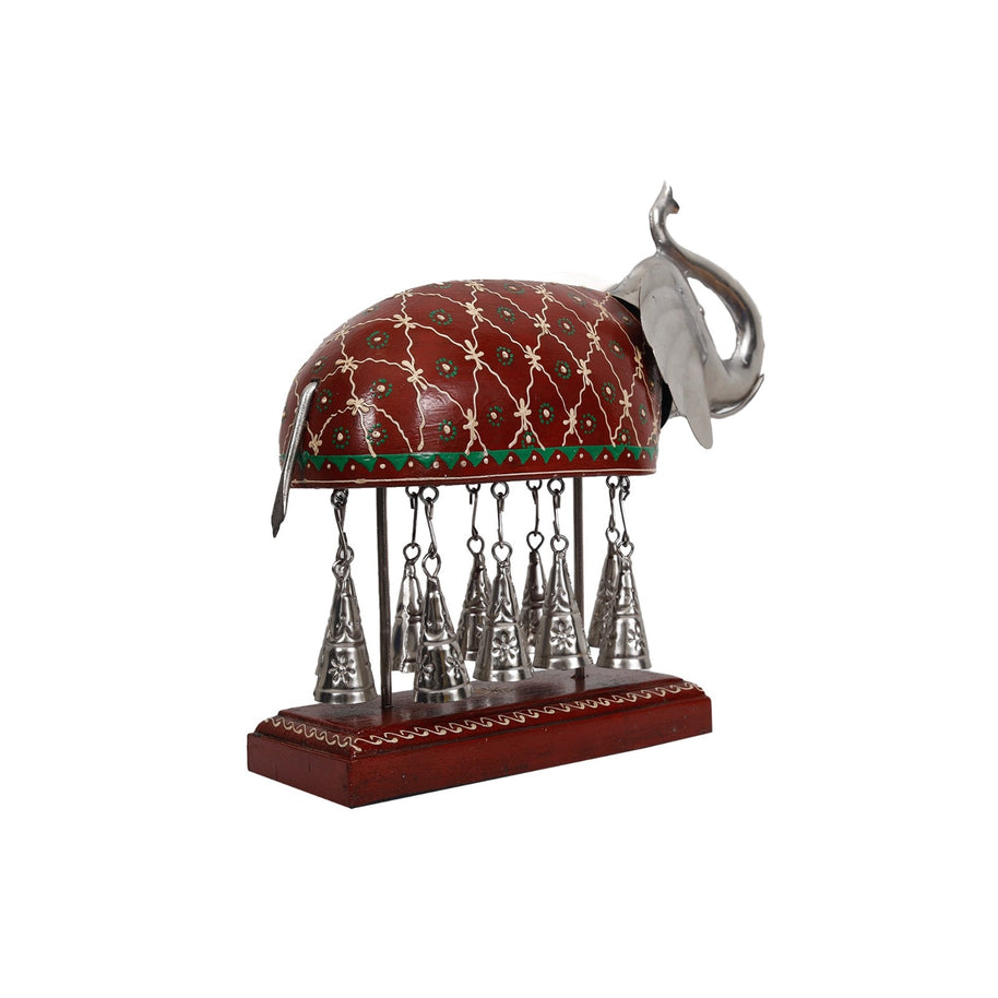 Wooden Iron Bell Elephant