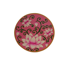Hand-Painted Pichwai Style Wooden Wall Plate