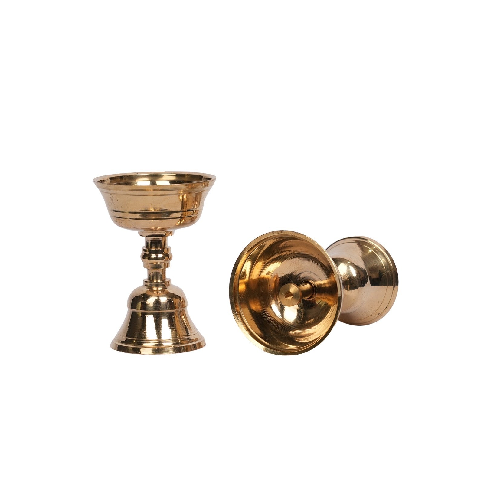 Brass Akanda Jothi Deepa -Set Of 2