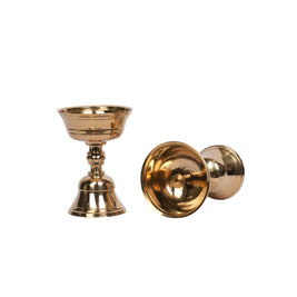 Brass Akanda Jothi Deepa -Set Of 2