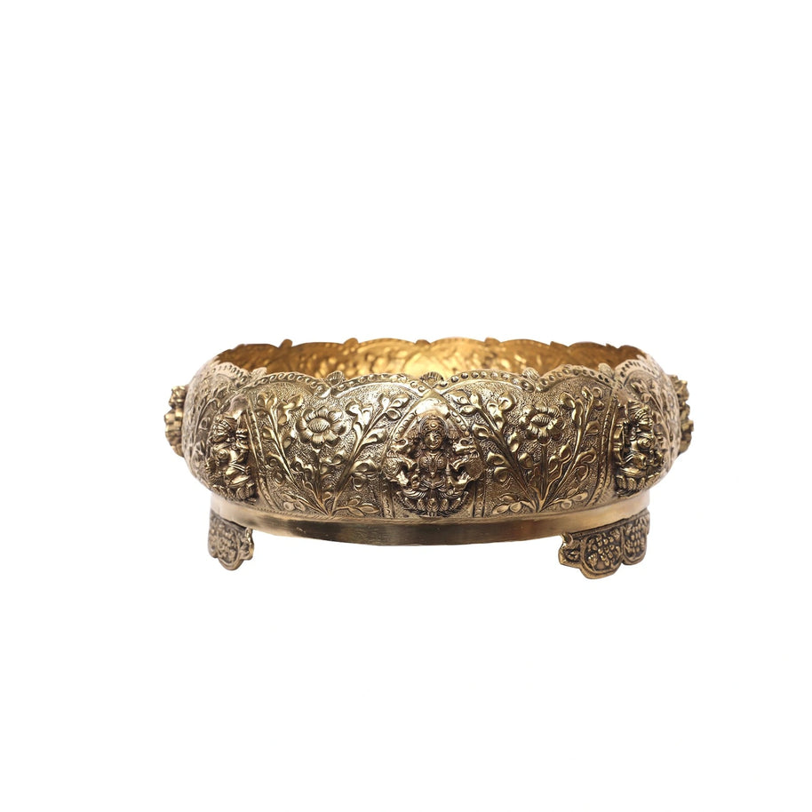 Brass Ashtalakshmi Urli