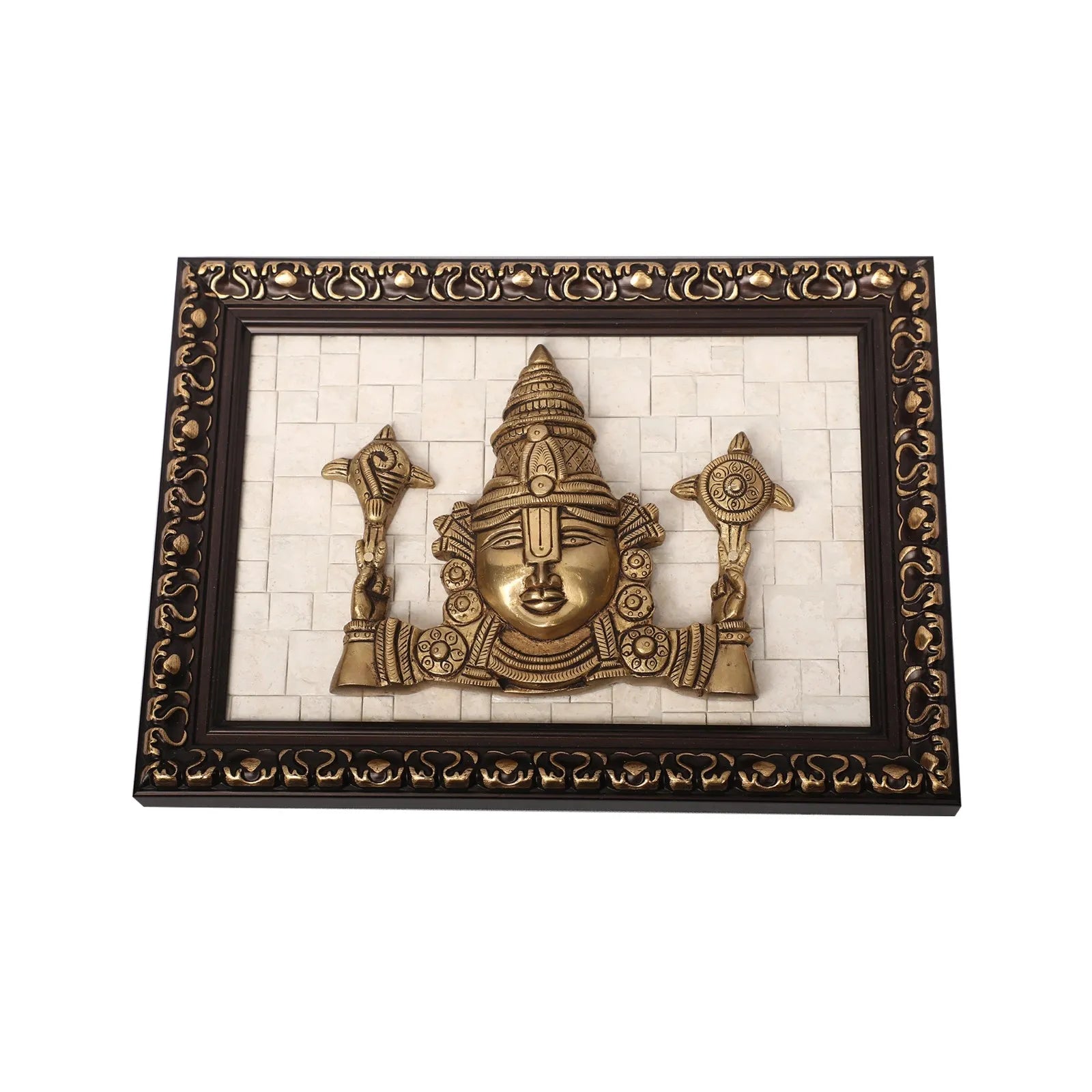 Brass Balaji Face Wall Decor