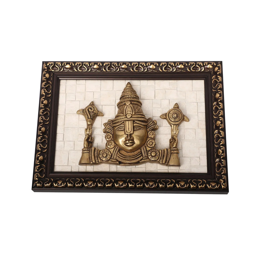 Brass Balaji Face Wall Decor