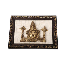 Brass Balaji Face Wall Decor