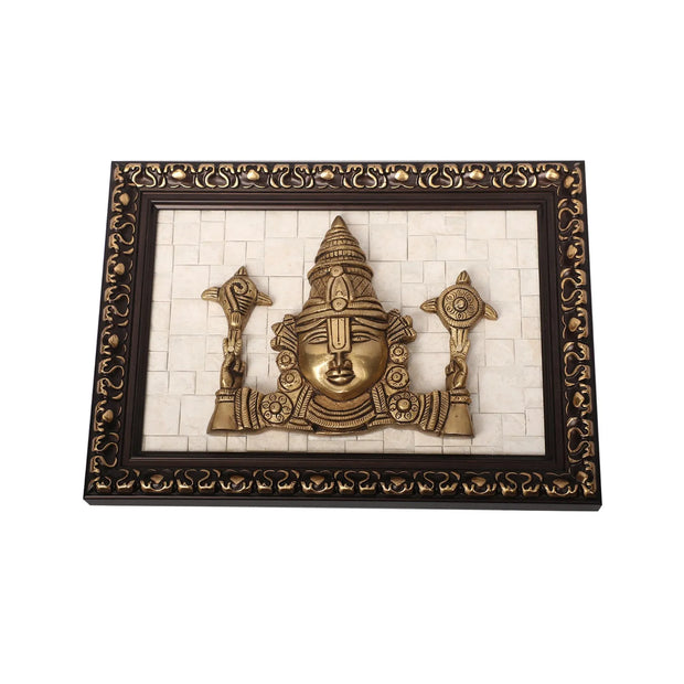 Brass Balaji Face Wall Decor