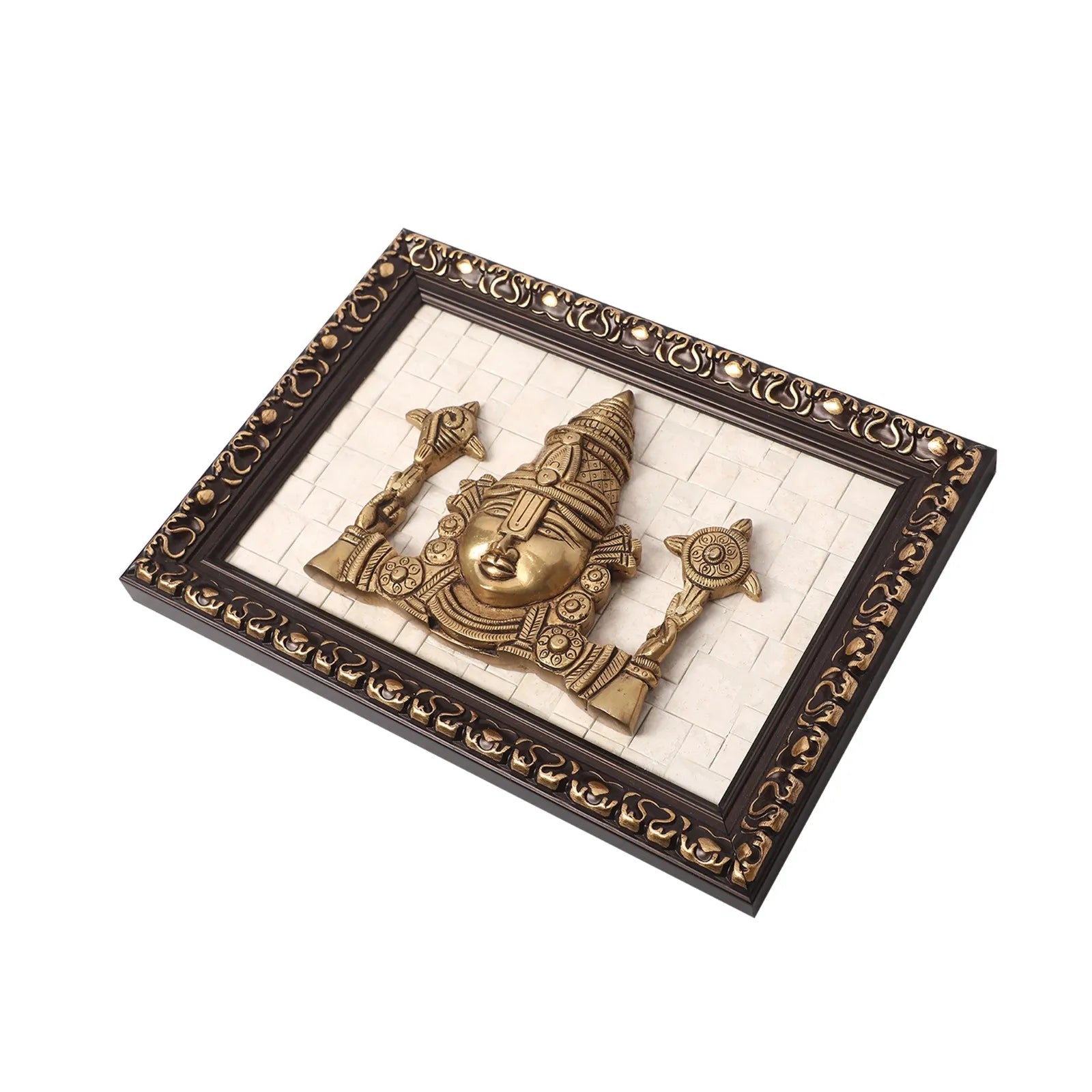 Brass Balaji Face Wall Decor
