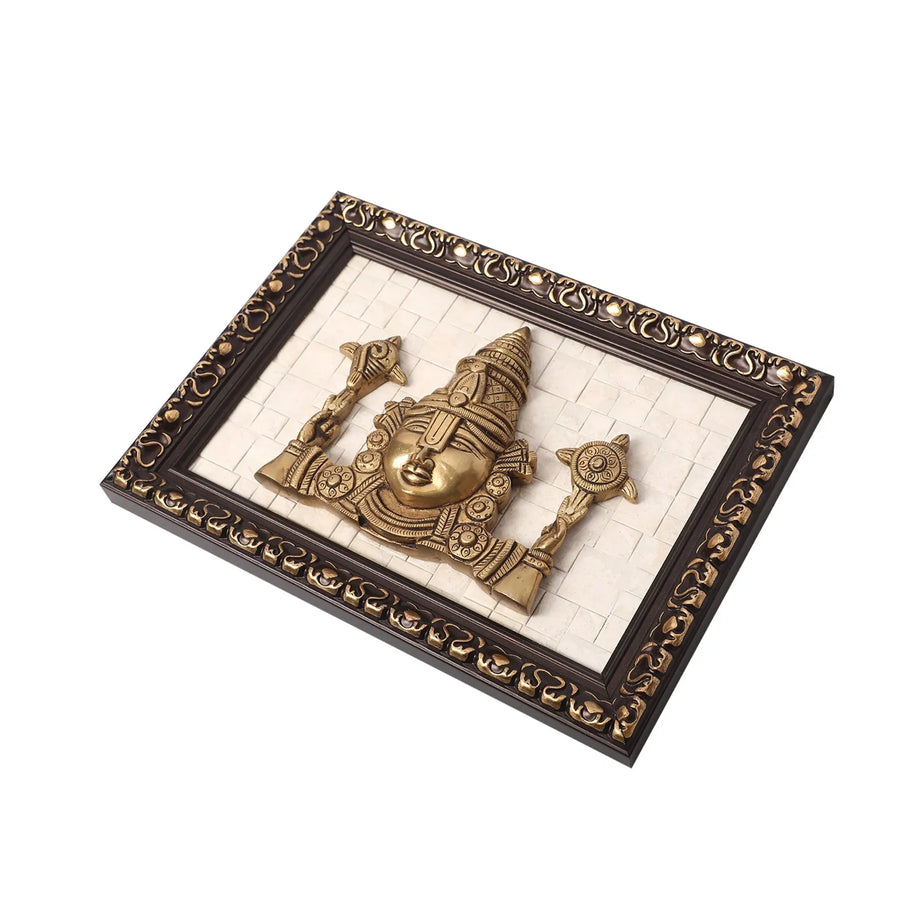 Brass Balaji Face Wall Decor