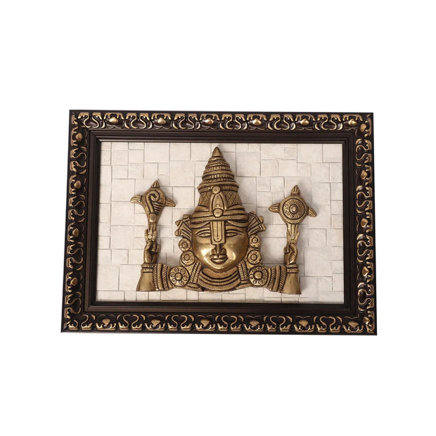Brass Balaji Face Wall Decor