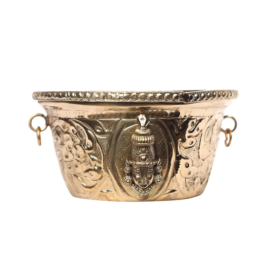 Brass Balaji With Lakshmi Bowl