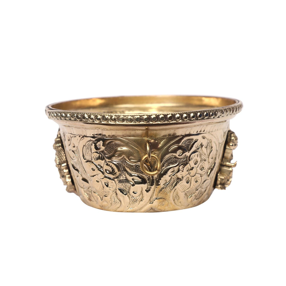 Brass Balaji With Lakshmi Bowl