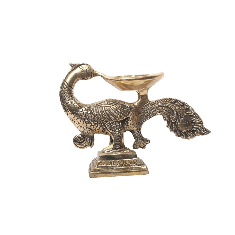 Brass Bird Diya