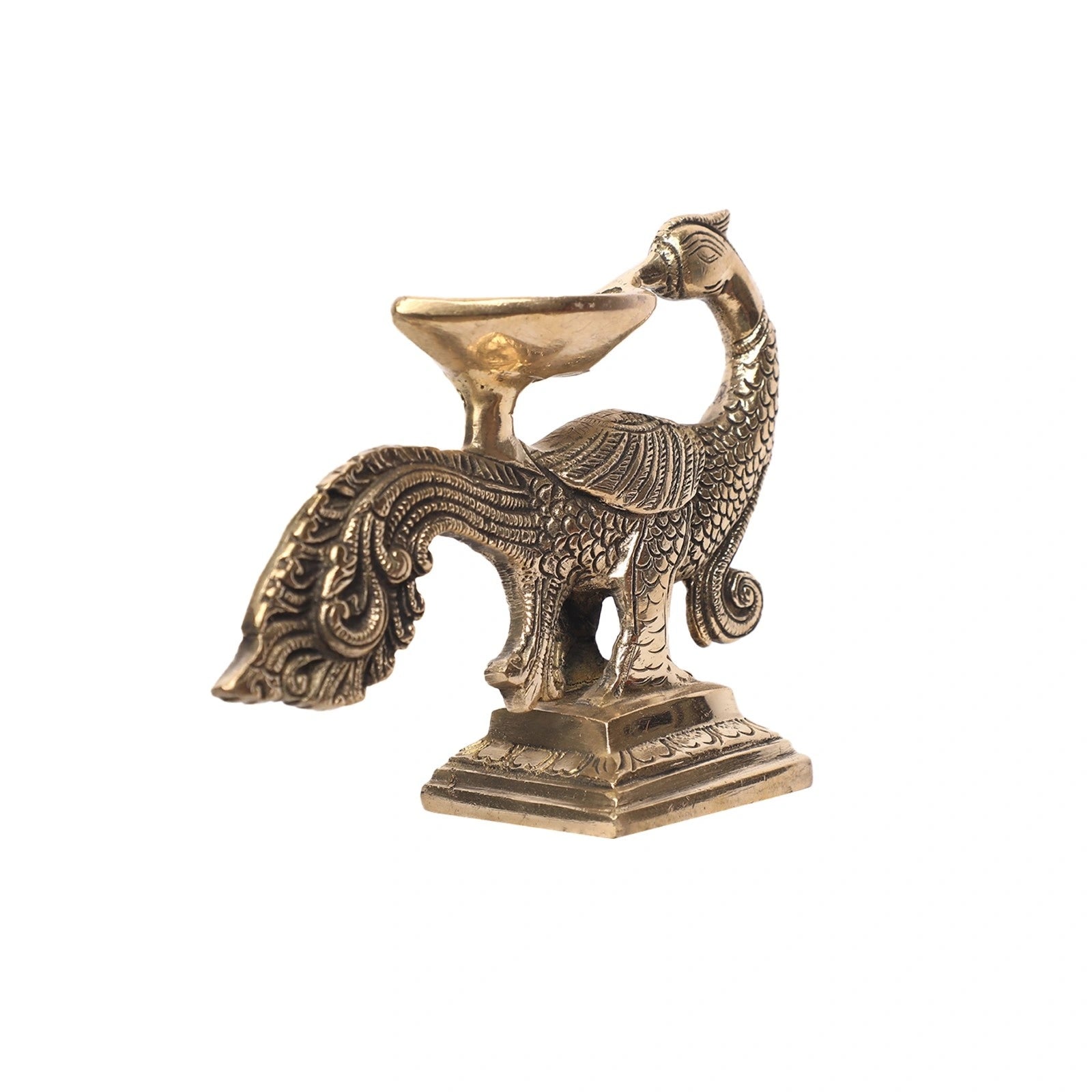 Brass Bird Diya