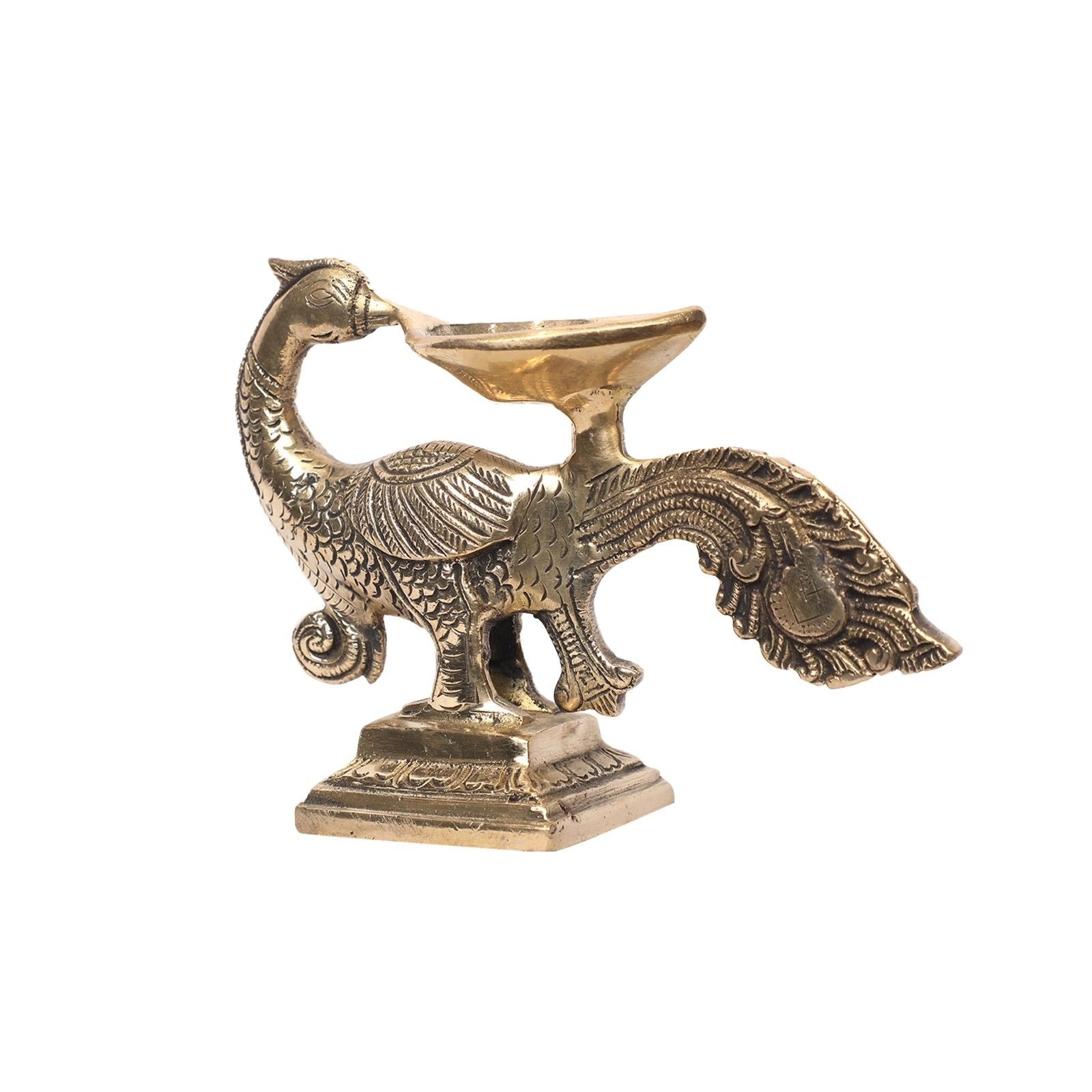 Brass Bird Diya