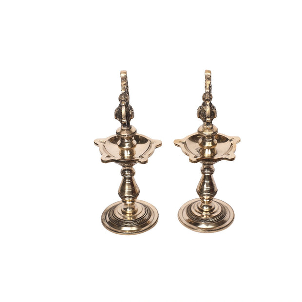 Brass Bird Lamp Set Of 2