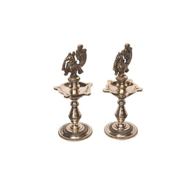 Brass Bird Lamp Set Of 2
