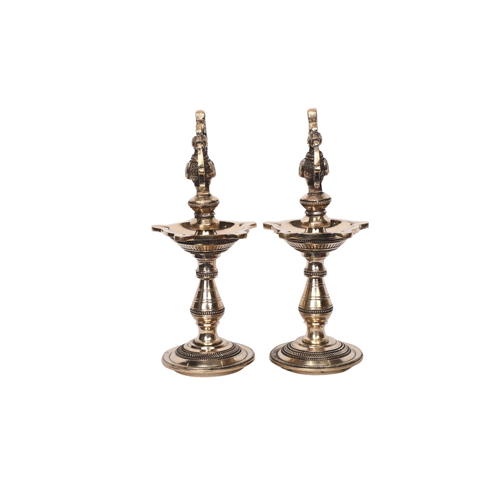 Brass Bird Lamp Set Of 2