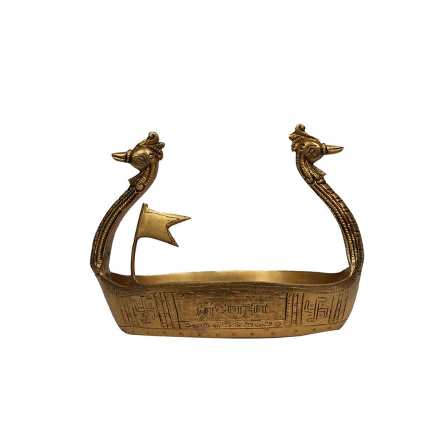 Handcrafted Brass Boat Showpiece
