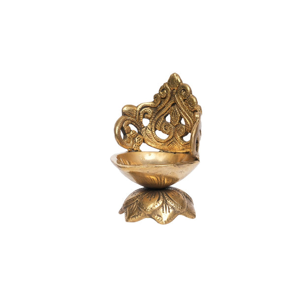 Brass Carved Diya