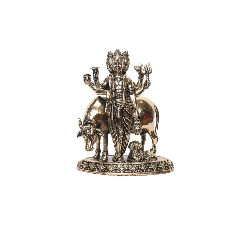 Brass Dattatreya Adi Guru Statue