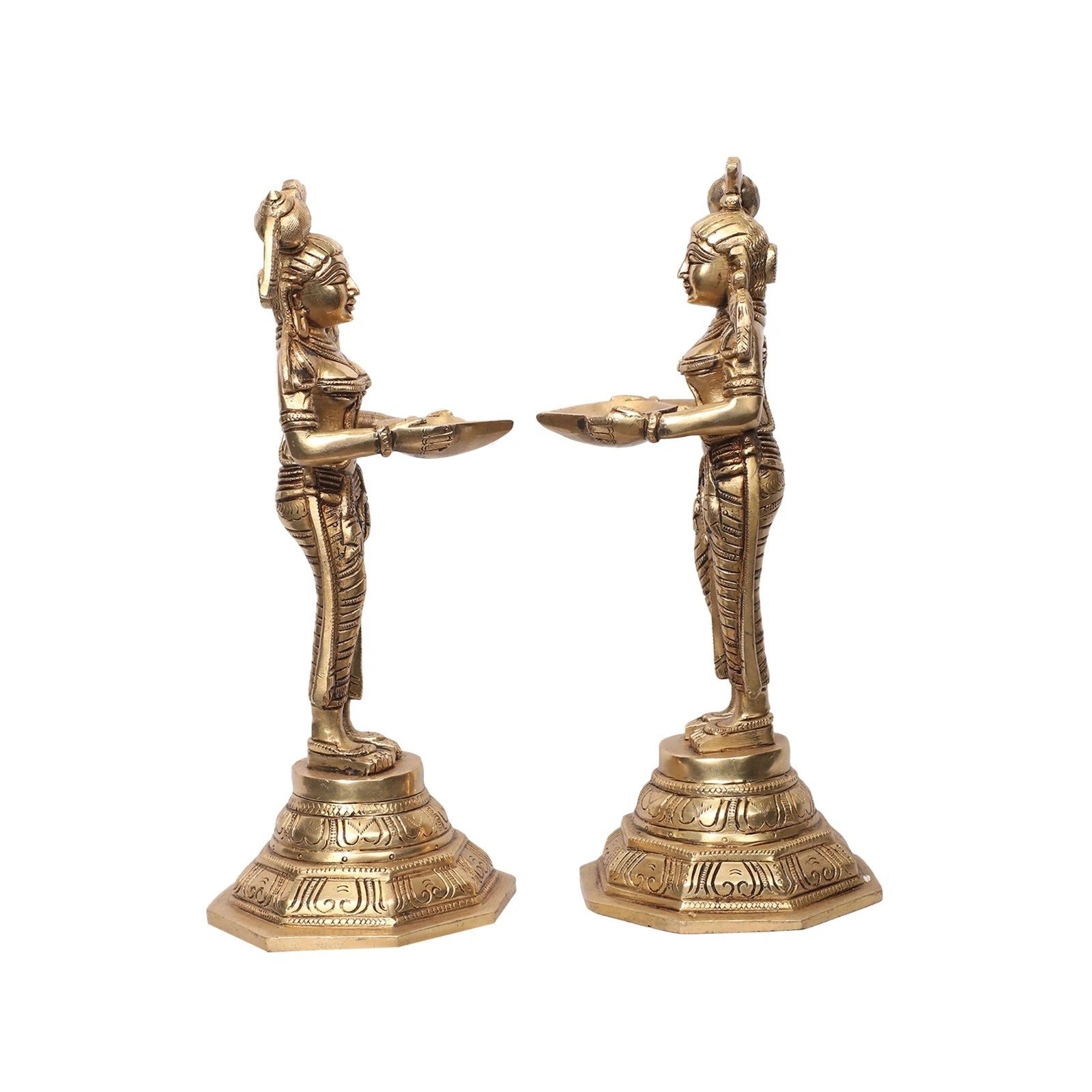 Brass Deepa Lady Set Of 2