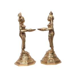 Brass Deepa Lady Set Of 2