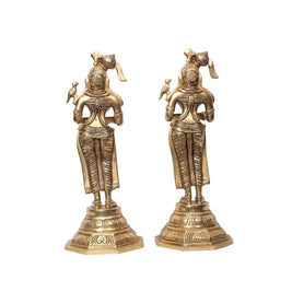 Brass Deepa Lady Set Of 2