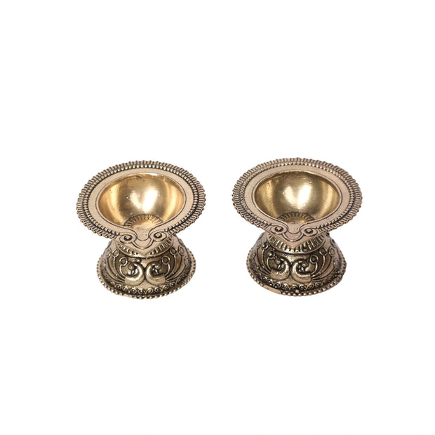Brass Deepak Set Of 2