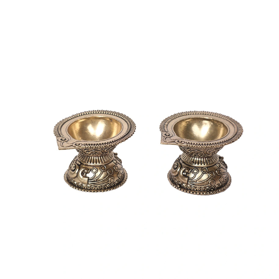 Brass Deepak Set Of 2