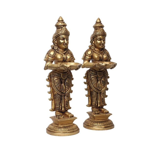 Brass Deepalakshmi Set Of 2