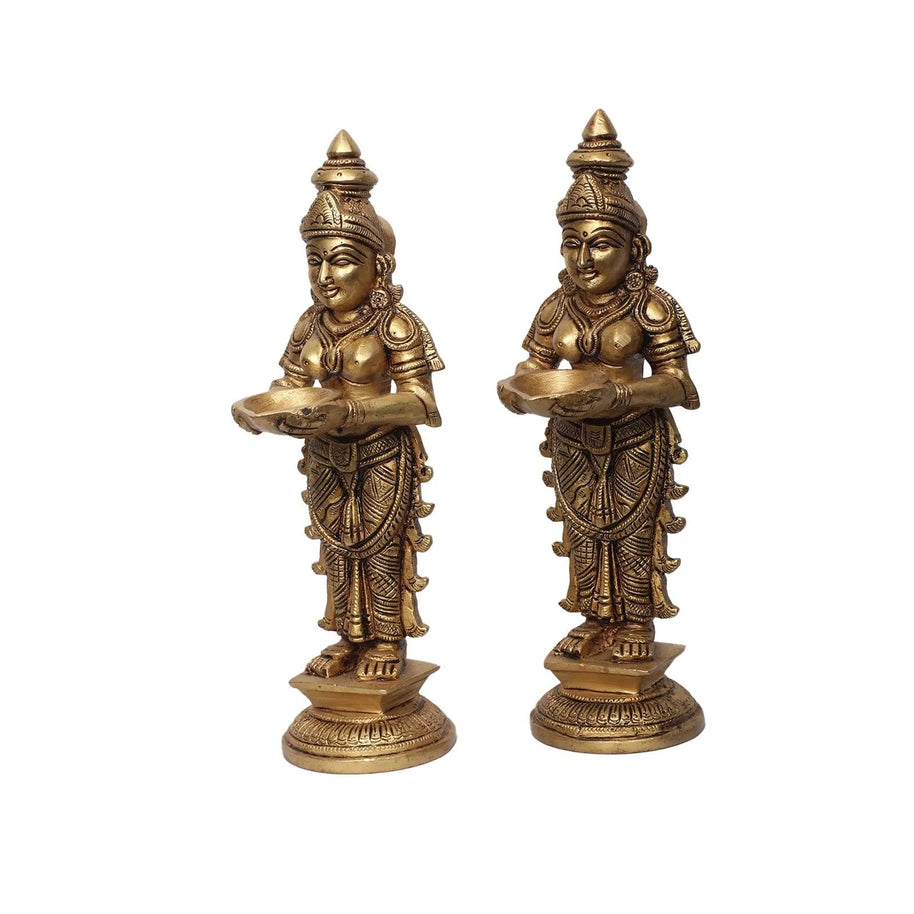 Brass Deepalakshmi Set Of 2
