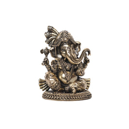 Brass Devotional Ganesha Idol