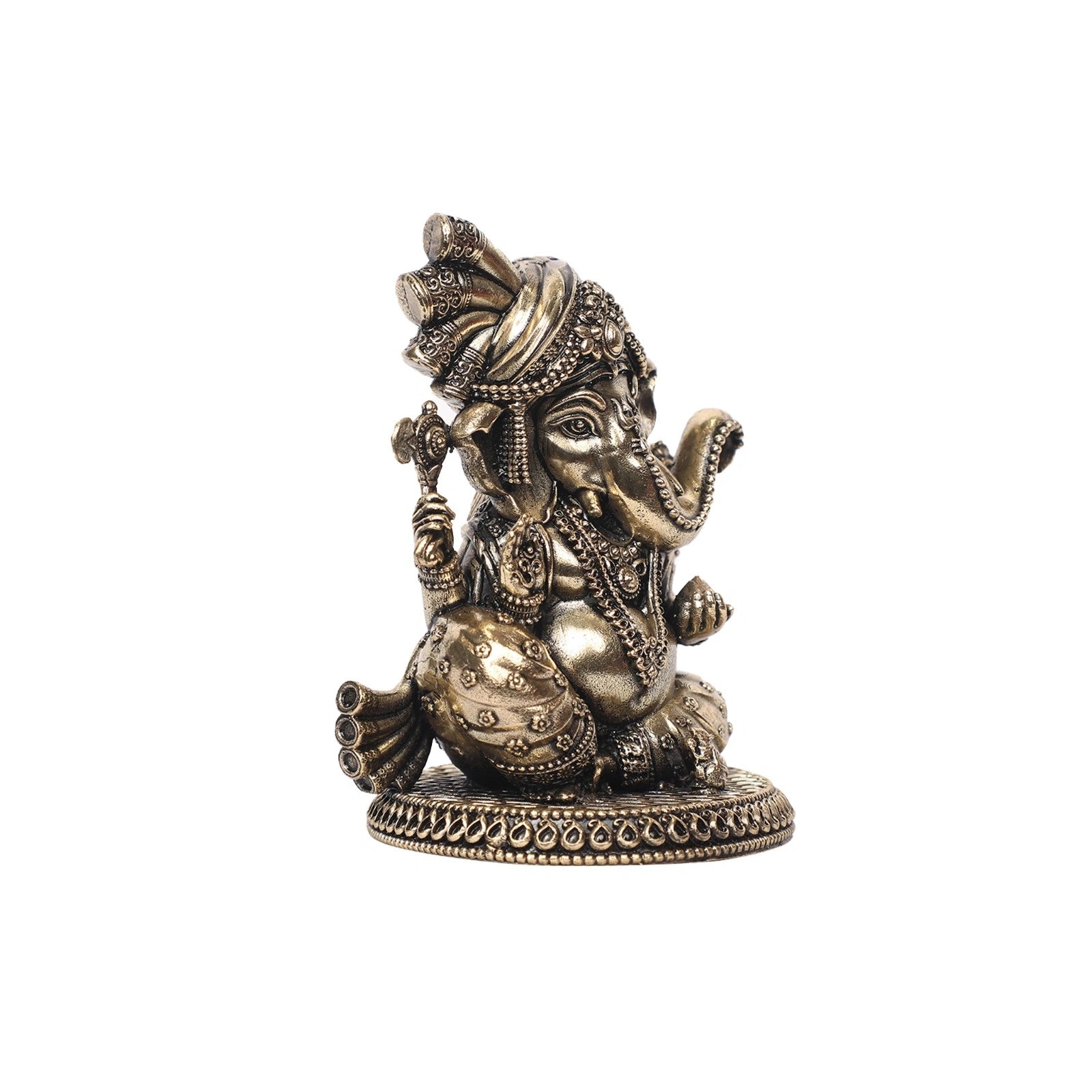 Brass Devotional Ganesha Idol
