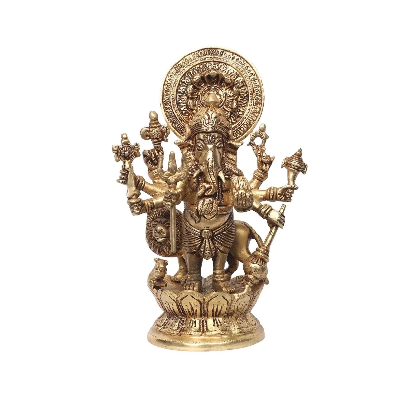 Brass Drishti Ganesha Idol