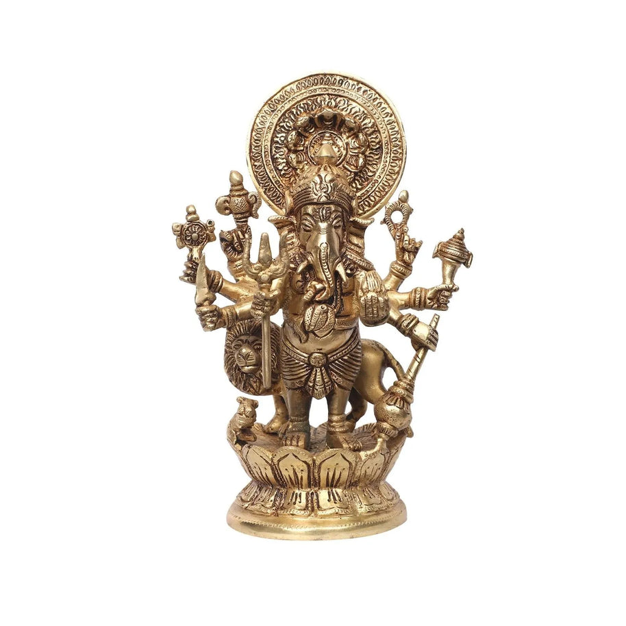 Brass Drishti Ganesha Idol