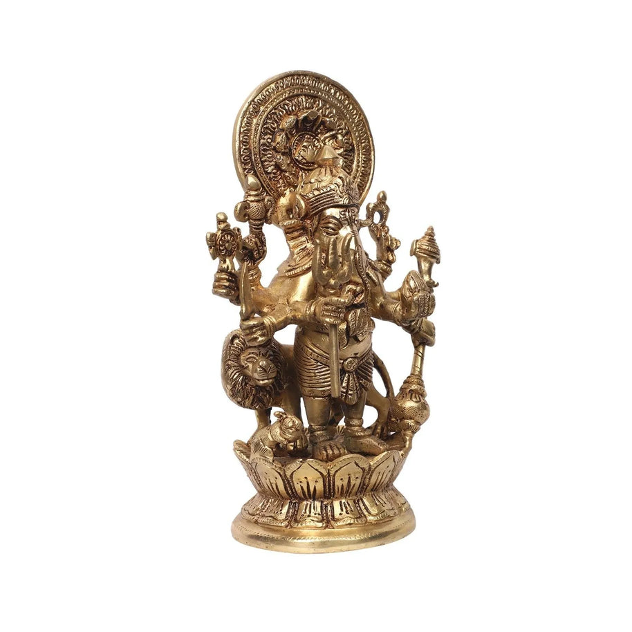 Brass Drishti Ganesha Idol