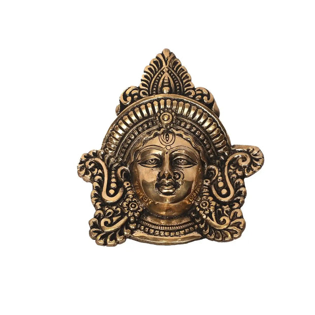 Brass Durga Face Wall Hanging