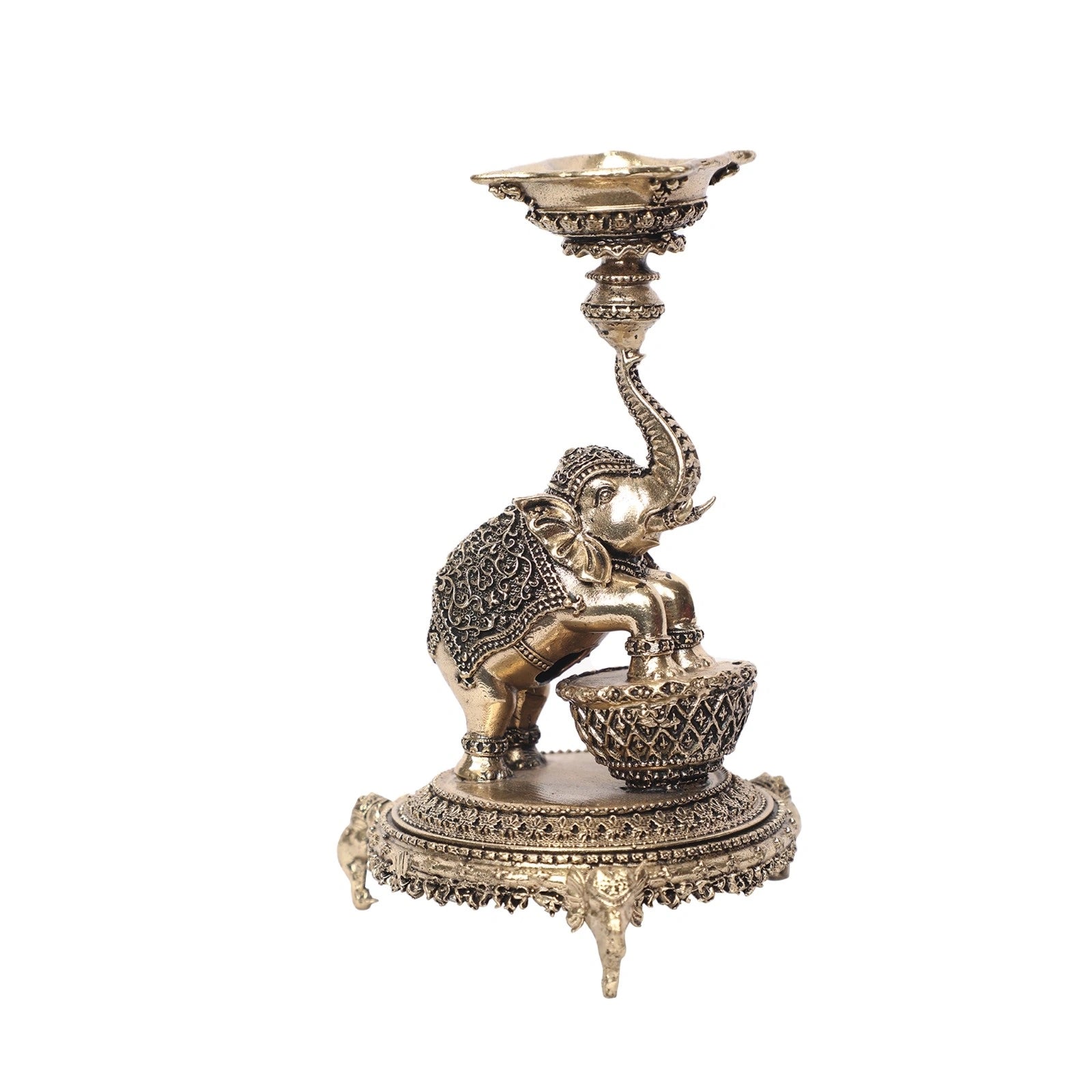 Brass Elephant Deepak
