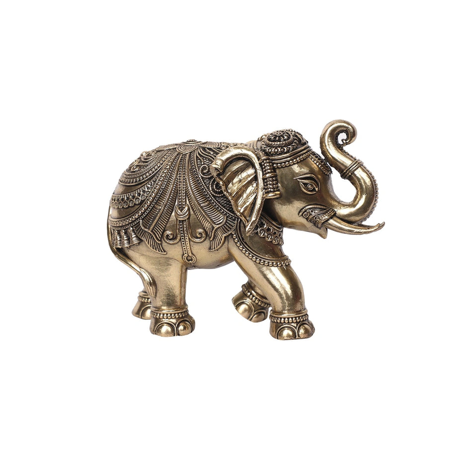 Brass Elephant Rath Decor