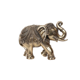 Brass Elephant Rath Decor