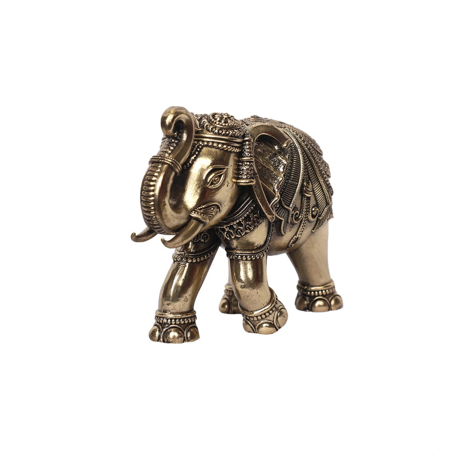 Brass Elephant Rath Decor