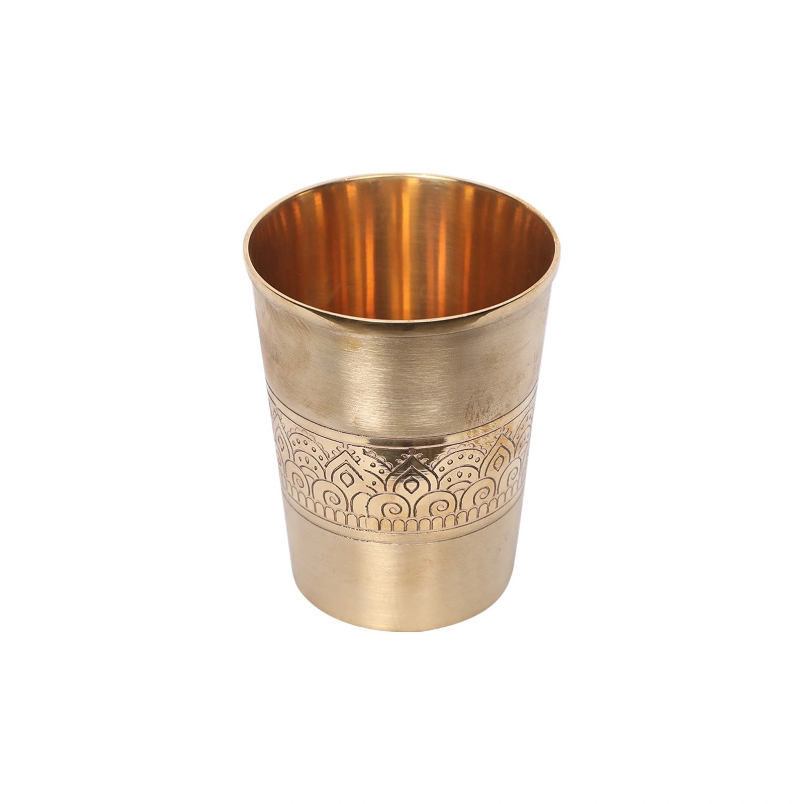 Brass Embossed Glass