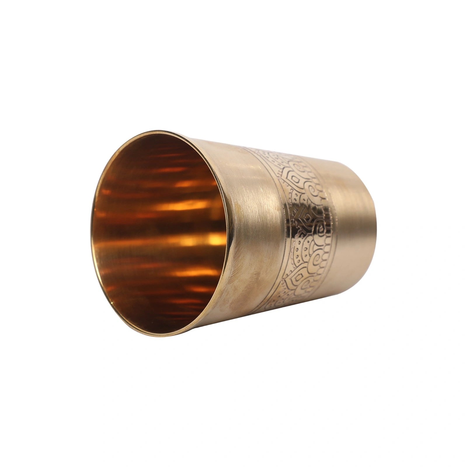 Brass Embossed Glass