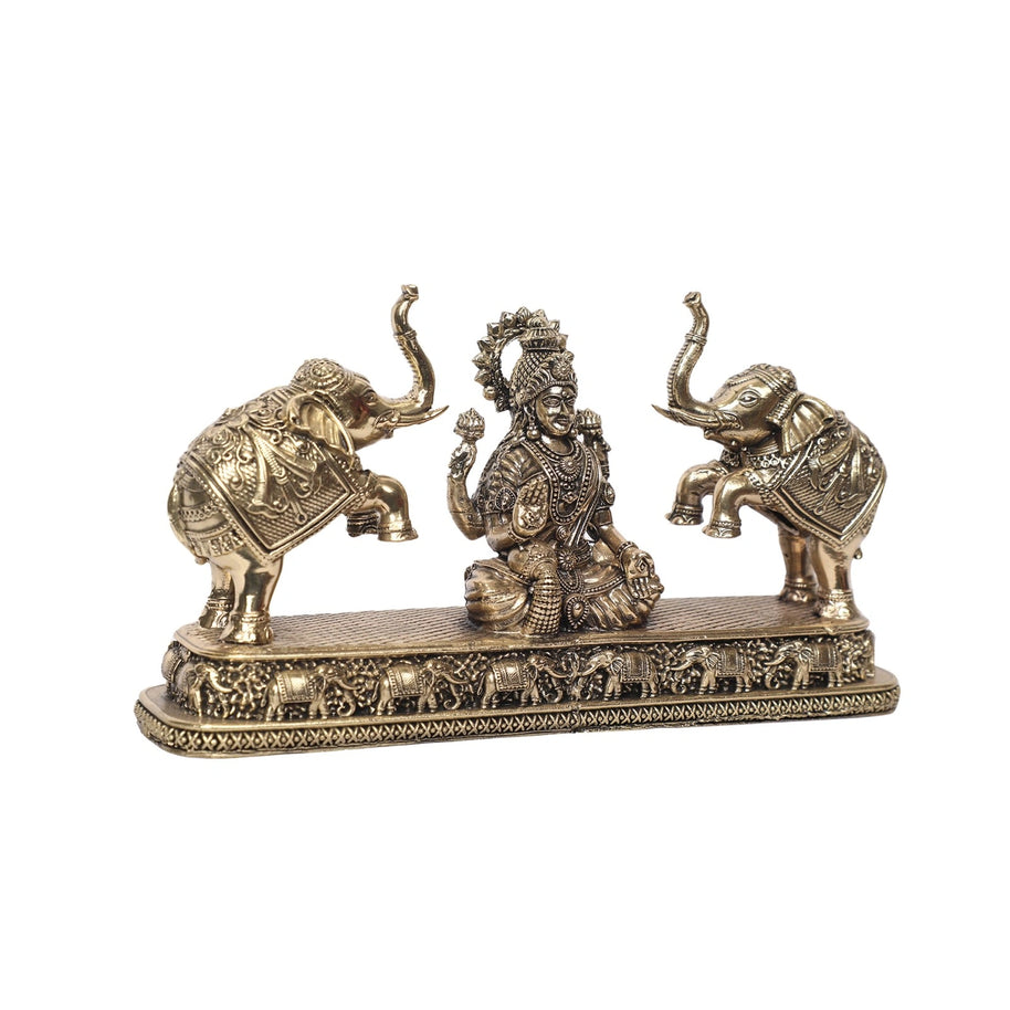 Brass Gajalakshmi Idol