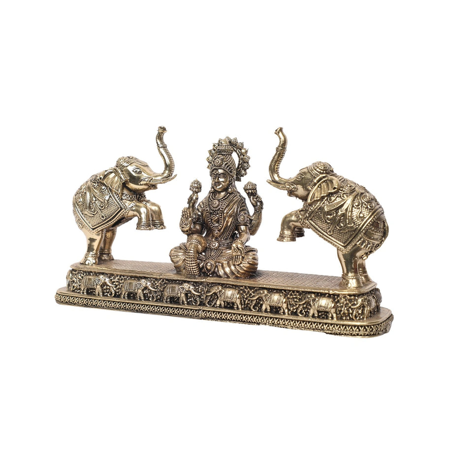 Brass Gajalakshmi Idol