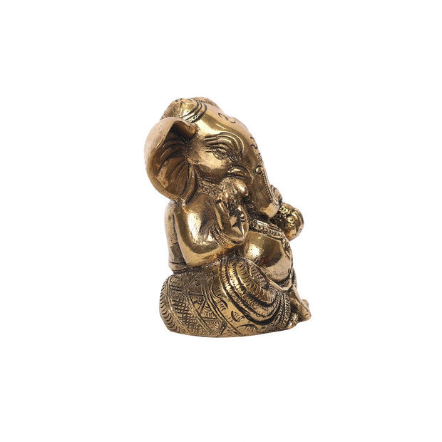 Brass Ganesha Idol