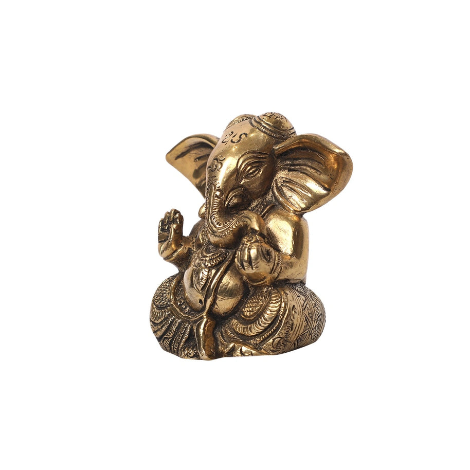 Brass Ganesha Idol