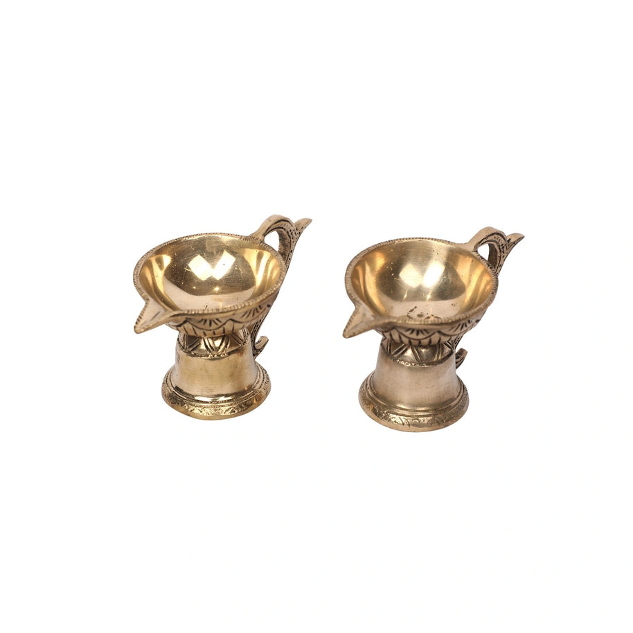 Brass Handle Deepa Set Of 2