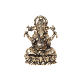 Brass Kamal Ganesh Idol