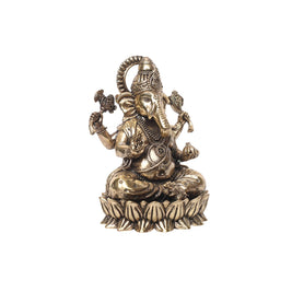Brass Kamal Ganesh Idol