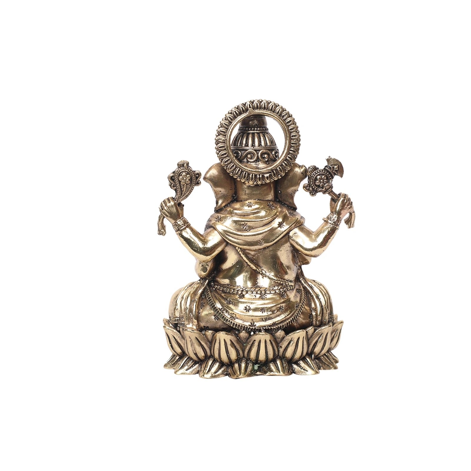 Brass Kamal Ganesh Idol